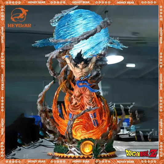 25cm Dragon Ball Figures Spirit Bomb Son Goku  Super Saiyan Action Figure model Pvc